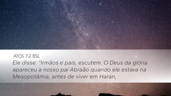 Atos 7:2 BSL Bible Verse Image