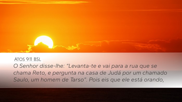 Atos 9:11 BSL Bible Verse Image