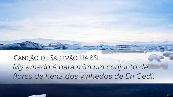 Canção de Salomão 1:14 BSL Bible Verse Image