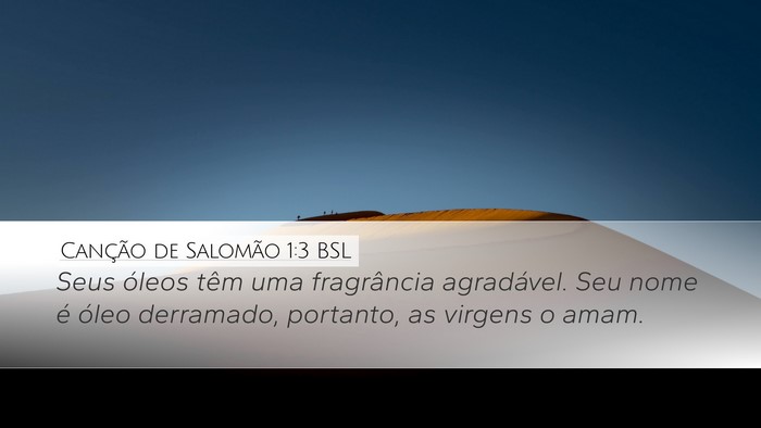 Canção de Salomão 1:3 BSL Bible Verse Image