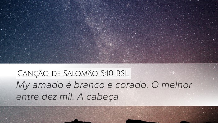 Canção de Salomão 5:10 BSL Bible Verse Image