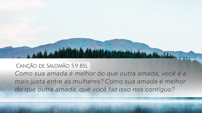 Canção de Salomão 5:9 BSL Bible Verse Image