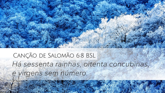Canção de Salomão 6:8 BSL Bible Verse Image