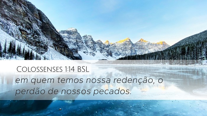 Colossenses 1:14 BSL Bible Verse Image