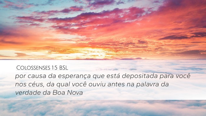 Colossenses 1:5 BSL Bible Verse Image