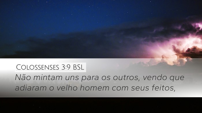Colossenses 3:9 BSL Bible Verse Image