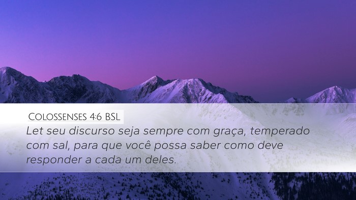 Colossenses 4:6 BSL Bible Verse Image