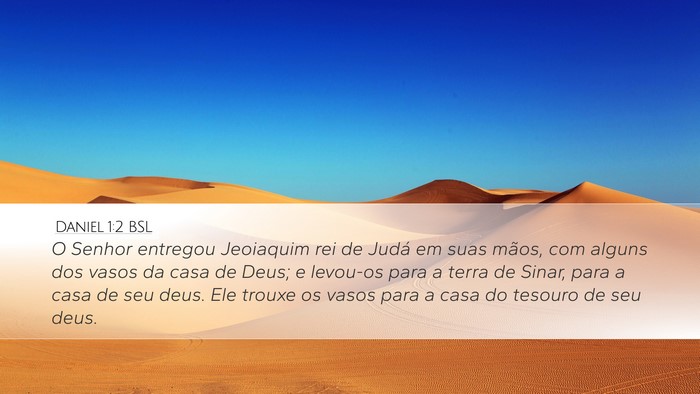 Daniel 1:2 BSL Bible Verse Image