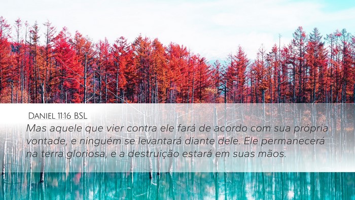 Daniel 11:16 BSL Bible Verse Image