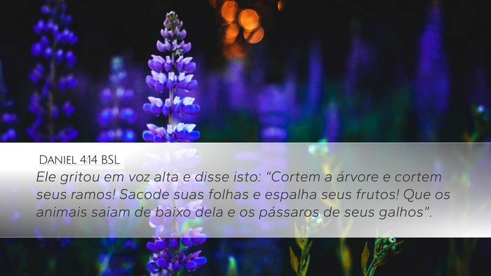 Daniel 4:14 BSL Bible Verse Image