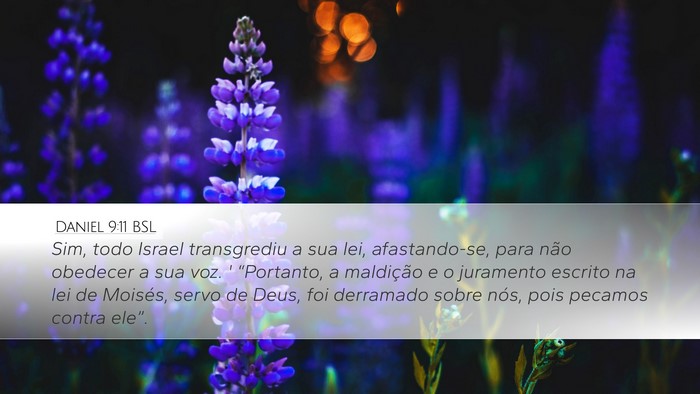 Daniel 9:11 BSL Bible Verse Image