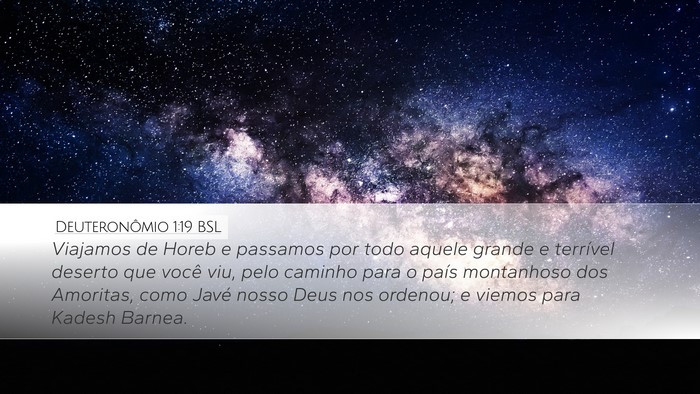 Deuteronômio 1:19 BSL Bible Verse Image