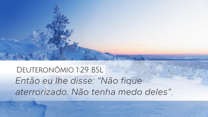 Deuteronômio 1:29 BSL Bible Verse Image