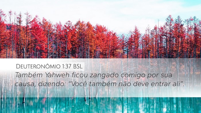 Deuteronômio 1:37 BSL Bible Verse Image