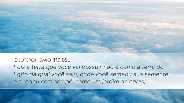 Deuteronômio 11:10 BSL Bible Verse Image
