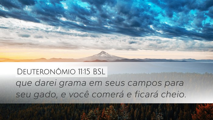 Deuteronômio 11:15 BSL Bible Verse Image