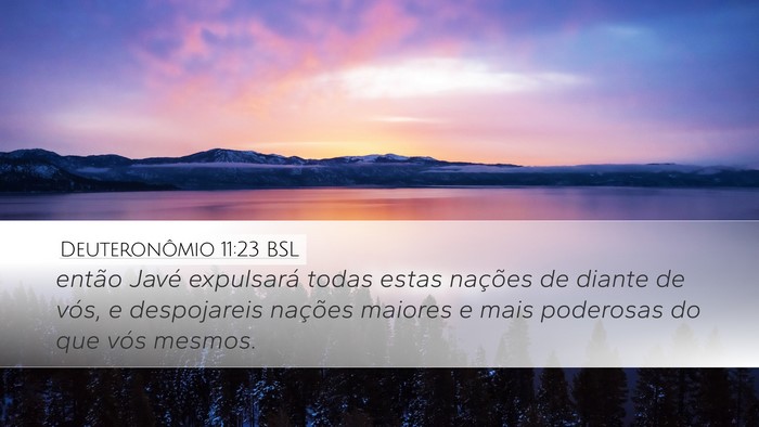 Deuteronômio 11:23 BSL Bible Verse Image