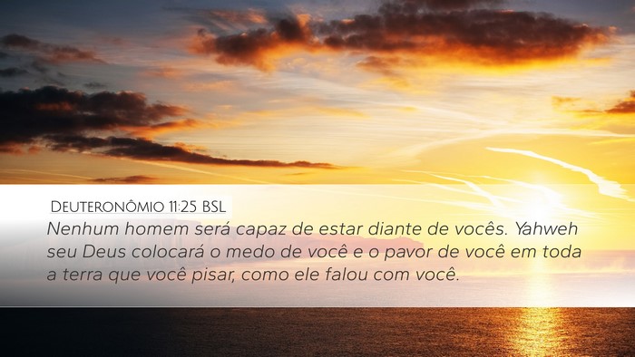 Deuteronômio 11:25 BSL Bible Verse Image