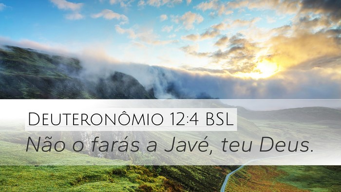Deuteronômio 12:4 BSL Bible Verse Image