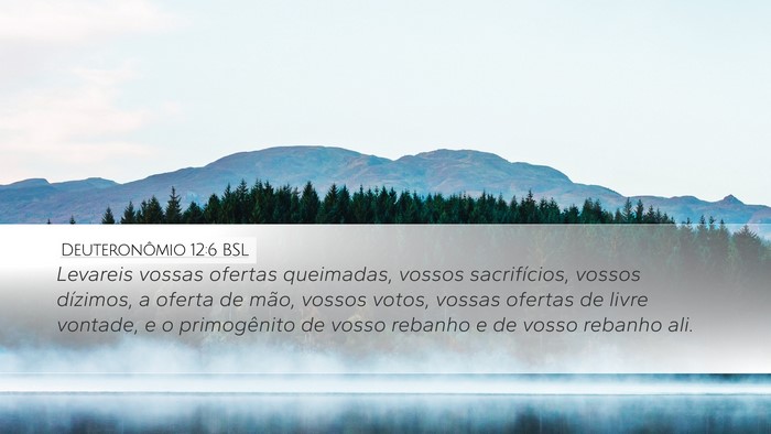 Deuteronômio 12:6 BSL Bible Verse Image