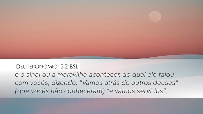 Deuteronômio 13:2 BSL Bible Verse Image