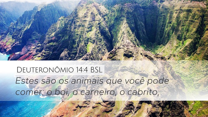 Deuteronômio 14:4 BSL Desktop Wallpaper - Estes são os animais que você pode comer: o - Desktop Bible Verse Wallpaper