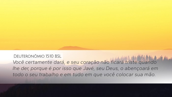 Deuteronômio 15:10 BSL Bible Verse Image