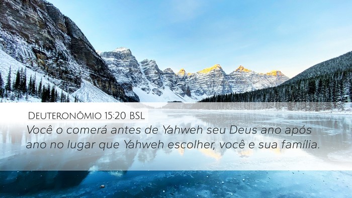 Deuteronômio 15:20 BSL Bible Verse Image