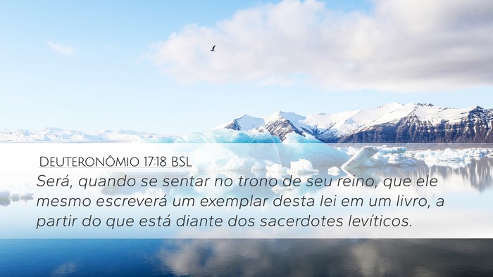 Deuteronômio 17:18 BSL Bible Verse Image