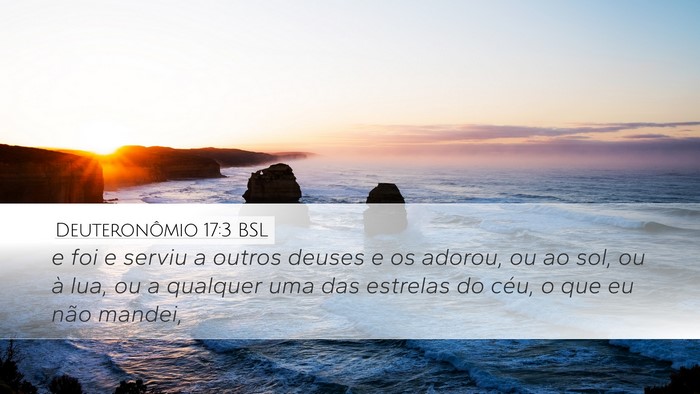 Deuteronômio 17:3 BSL Bible Verse Image