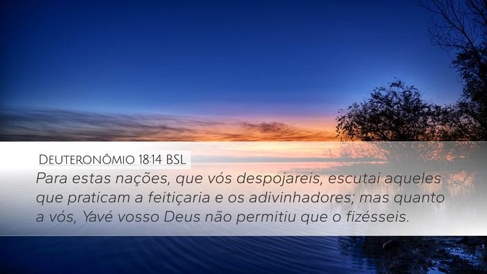 Deuteronômio 18:14 BSL Bible Verse Image
