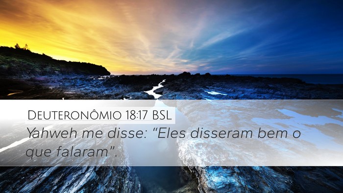 Deuteronômio 18:17 BSL Bible Verse Image