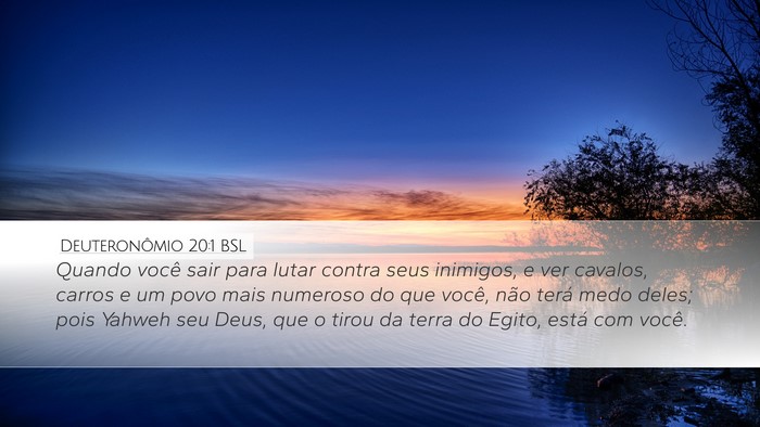 Deuteronômio 20:1 BSL Bible Verse Image