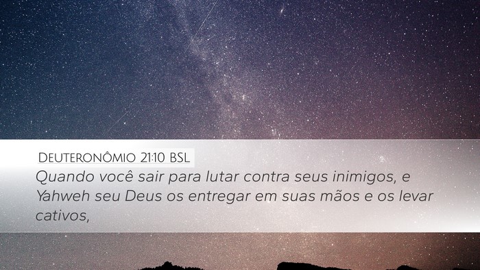 Deuteronômio 21:10 BSL Bible Verse Image