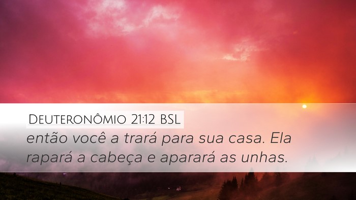 Deuteronômio 21:12 BSL Bible Verse Image