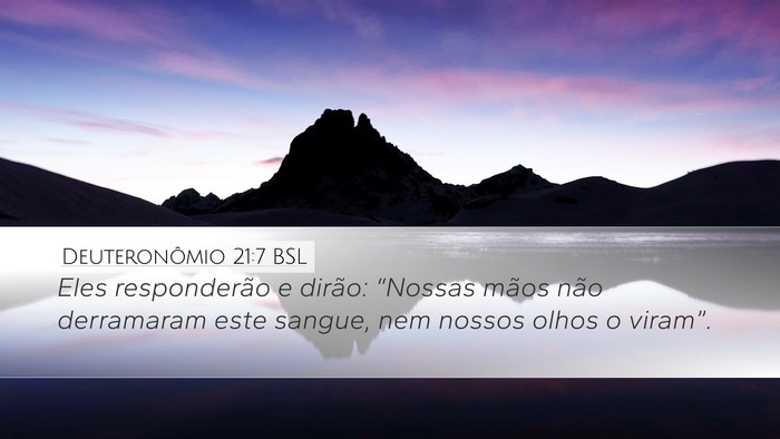 Deuteronômio 21:7 BSL Bible Verse Image