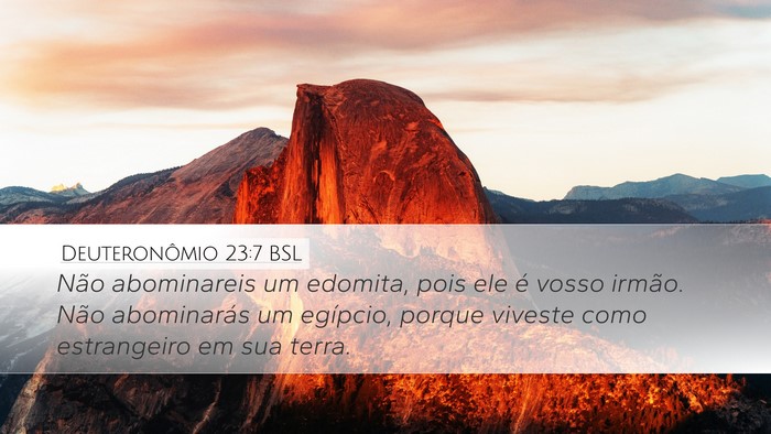 Deuteronômio 23:7 BSL Bible Verse Image
