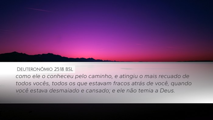 Deuteronômio 25:18 BSL Bible Verse Image