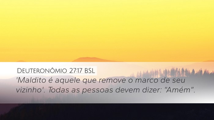 Deuteronômio 27:17 BSL Bible Verse Image