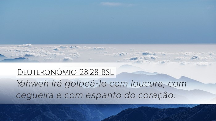 Deuteronômio 28:28 BSL Bible Verse Image
