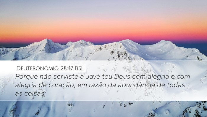 Deuteronômio 28:47 BSL Bible Verse Image
