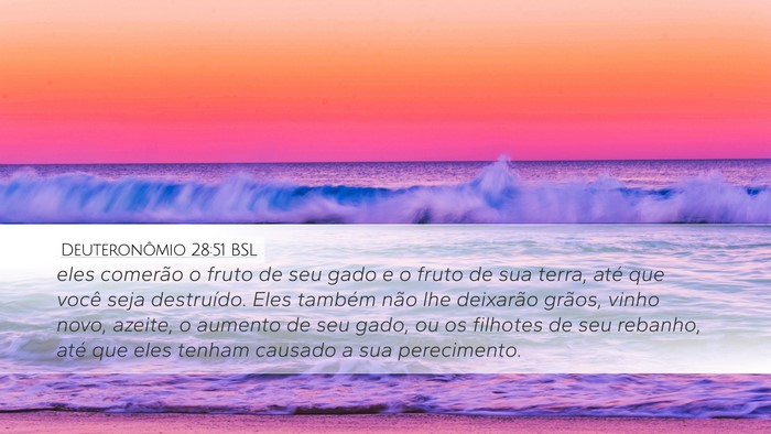 Deuteronômio 28:51 BSL Bible Verse Image
