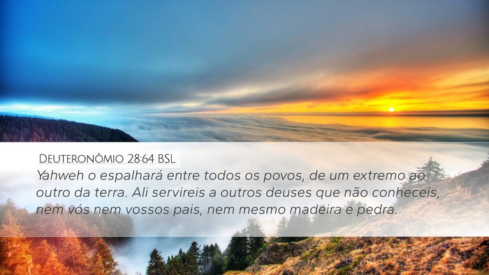 Deuteronômio 28:64 BSL Bible Verse Image