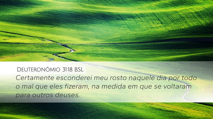 Deuteronômio 31:18 BSL Desktop Wallpaper - Certamente esconderei meu rosto naquele dia por - Desktop Bible Verse Wallpaper