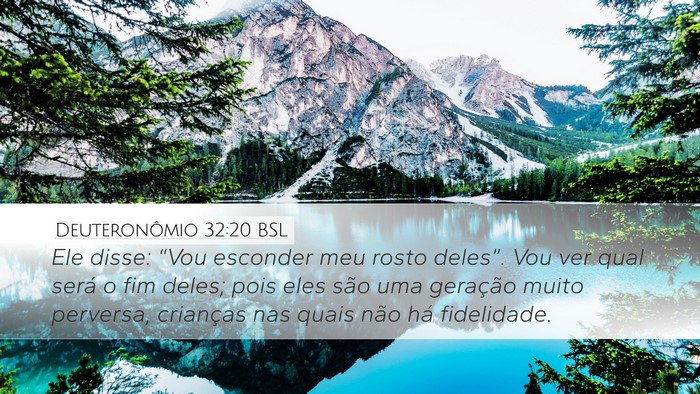 Deuteronômio 32:20 BSL Bible Verse Image