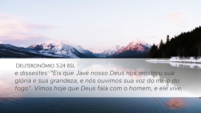 Deuteronômio 5:24 BSL Bible Verse Image