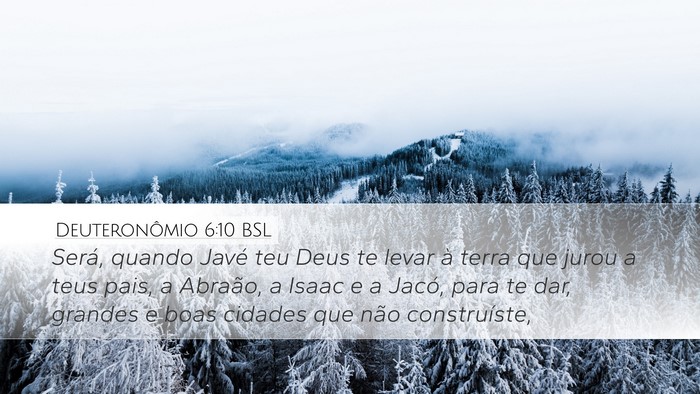 Deuteronômio 6:10 BSL Bible Verse Image