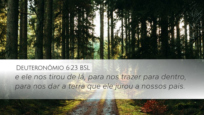 Deuteronômio 6:23 BSL Desktop Wallpaper - e ele nos tirou de lá, para nos trazer para - Desktop Bible Verse Wallpaper