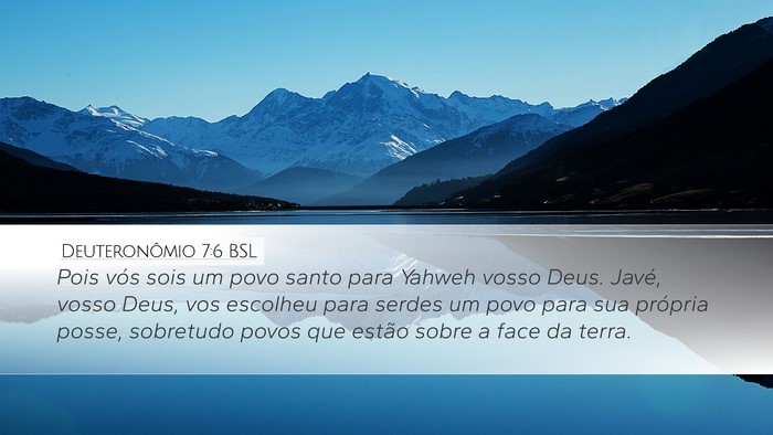 Deuteronômio 7:6 BSL Bible Verse Image