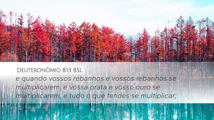 Deuteronômio 8:13 BSL Bible Verse Image